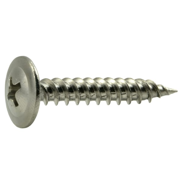 Midwest Fastener Sheet Metal Screw, #8 x 1 in, 18-8 Stainless Steel Truss Head Phillips Drive, 20 PK 38983 - main